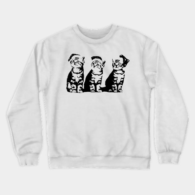 Christmas cute cats Crewneck Sweatshirt by andytruong